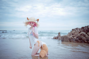 [Zdjęcie internetowe celebrytki COSER] Zhou Ji to uroczy strój kąpielowy króliczka-Xiaoyu