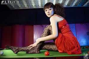 Model Mi Huimei "The Braking Machine in the Billiard Room" [Ligui LiGui] ภาพถ่ายขาและเท้าหยกที่สวยงาม