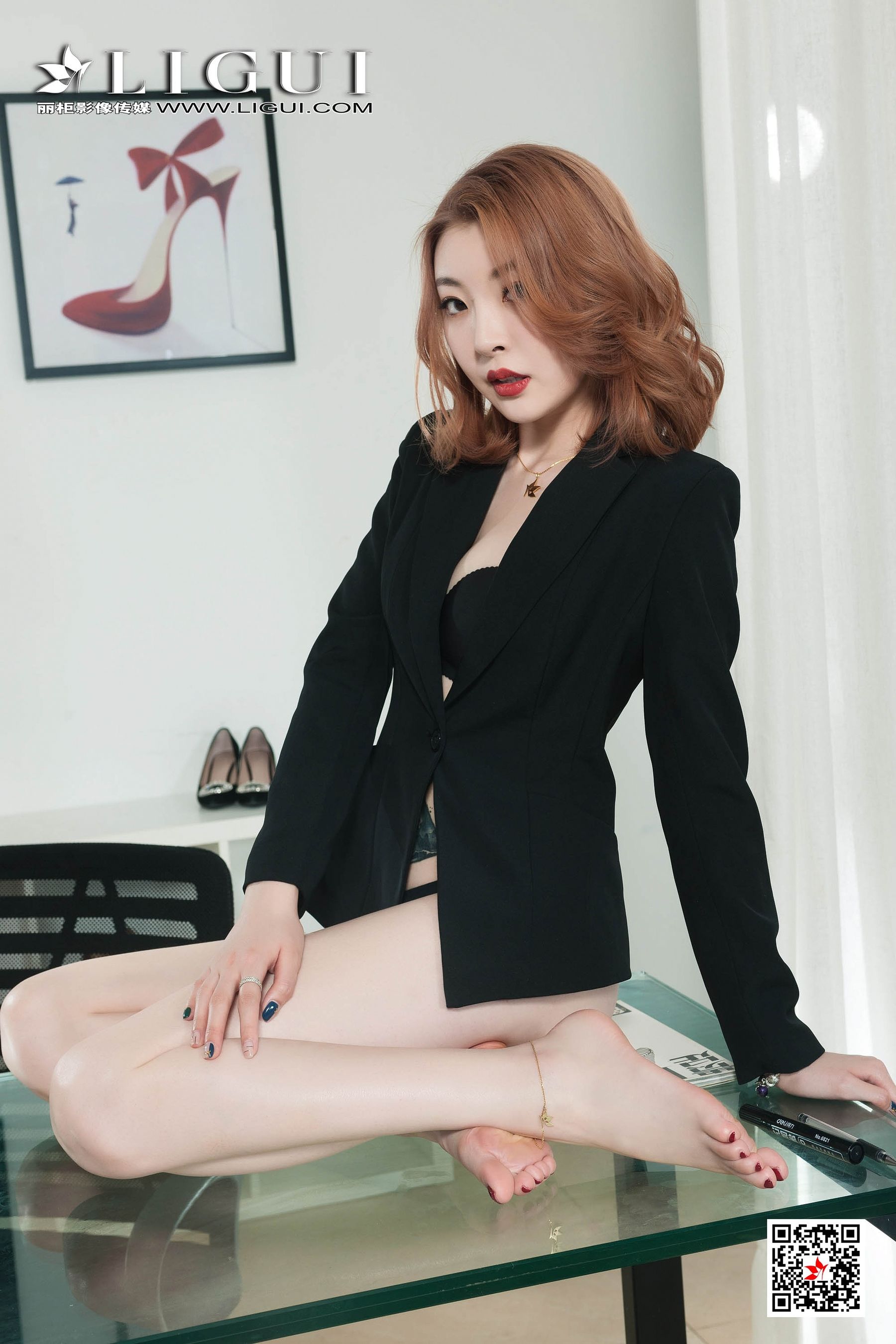 Leg Model Sihang "Grey Silk OL Girl" [Ligui Ligui] Network Beauty Page 24 No.01ea83
