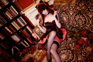 [Cosplay foto] Leuke blogger yui goudvis - Shizaki mad three zwarte jurk