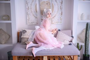 Coser schoonheid Akisoso Qiu Chuchu "Pink Transparent Maid"
